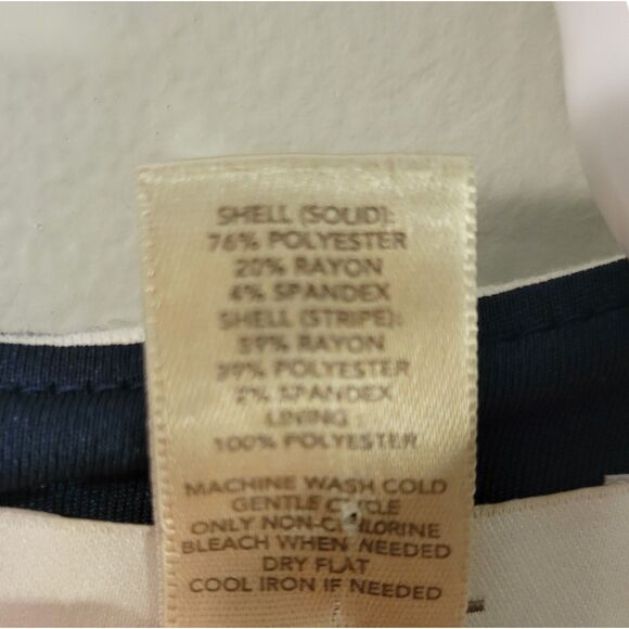 Loft Womens Sleeveless Sheath Nautical Dress Size 6 Midi Length - Picture 3 of 6